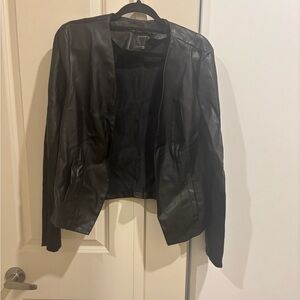 Dynamite Women's Black Pleather Jacket